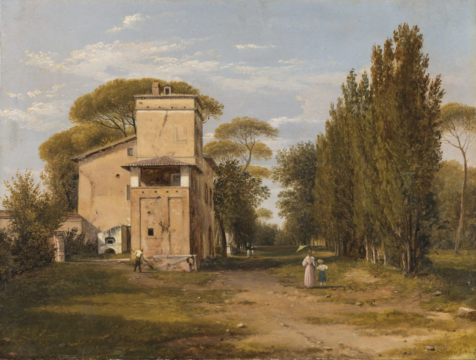 Il Casino Raffaello nei giardini di Villa Borghese, 1832